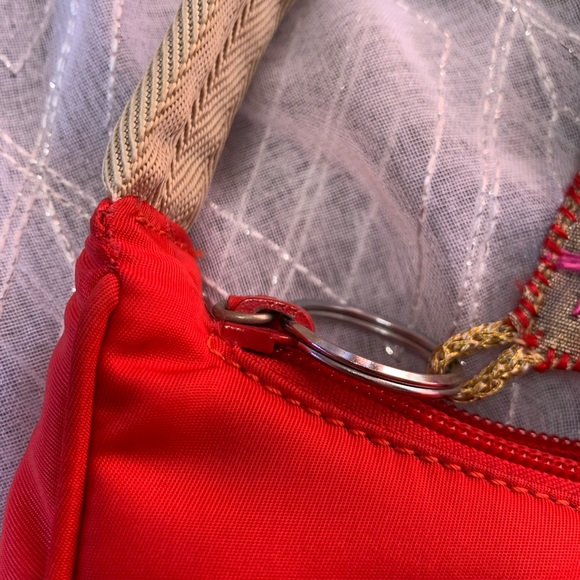 Authentic vintage prada nylon bag in cherry red - Picture 14 of 16